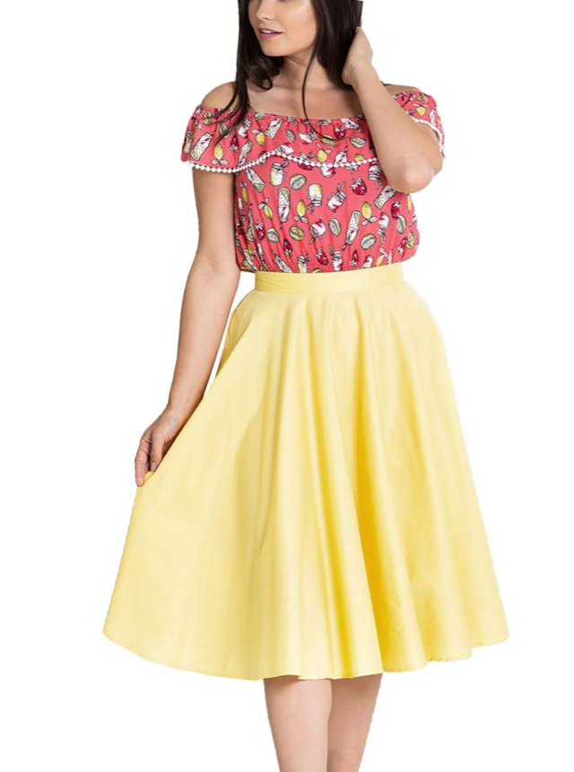 Tellerrock Paula, Gelb, Plus Size