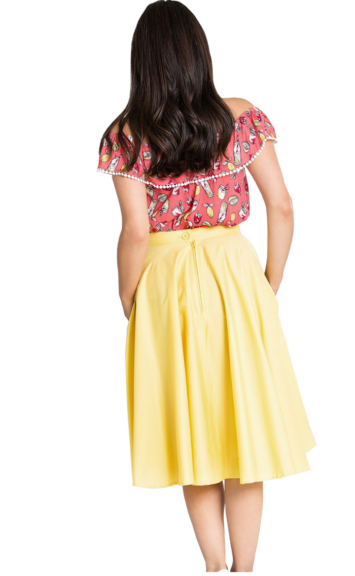 Tellerrock Paula, Gelb, Plus Size