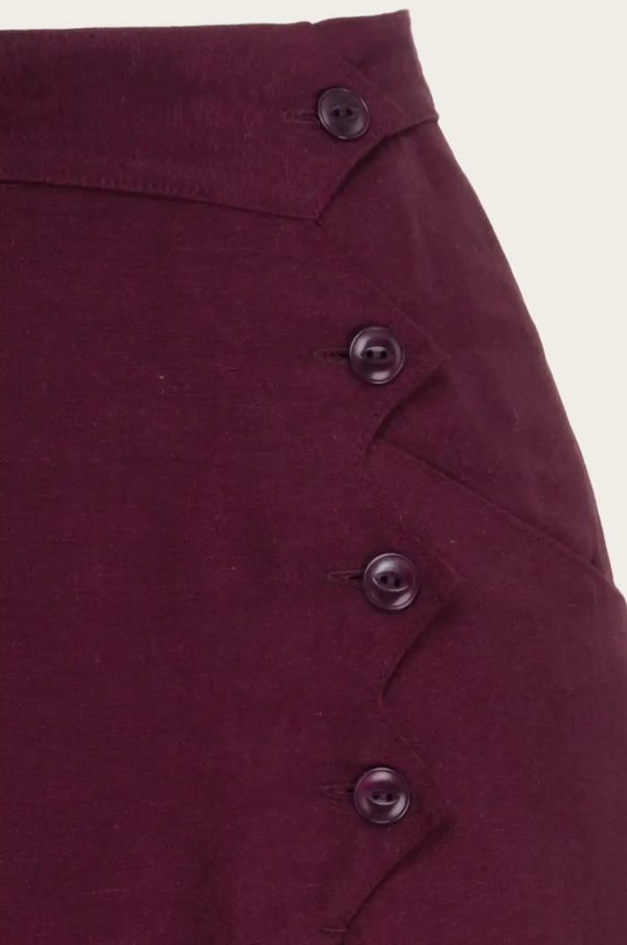 The Art Deco Dream Skirt, Plum