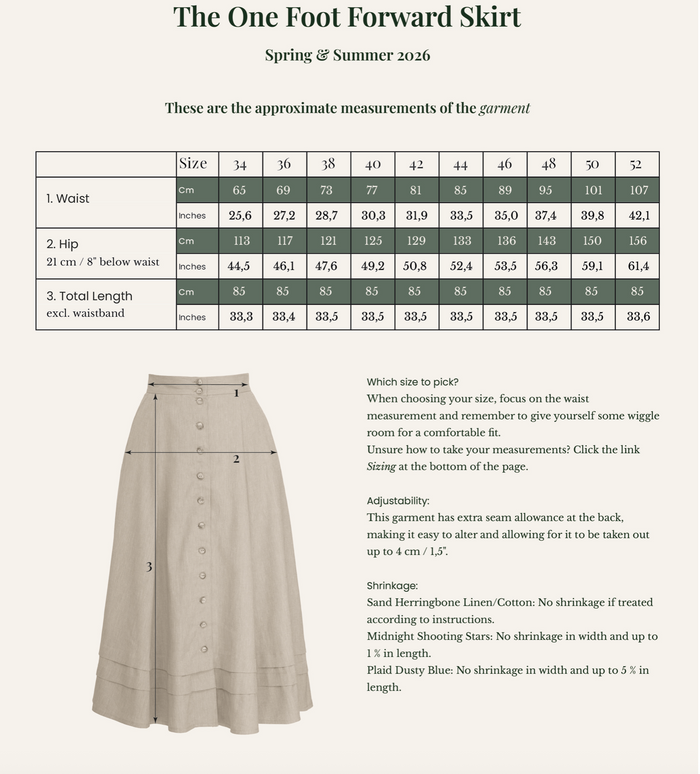 The One Foot Forward Skirt, Plus Size