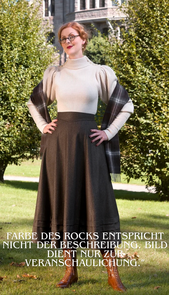 The Tireless Trailblazer Skirt, Wollmix, Pine green wool blend