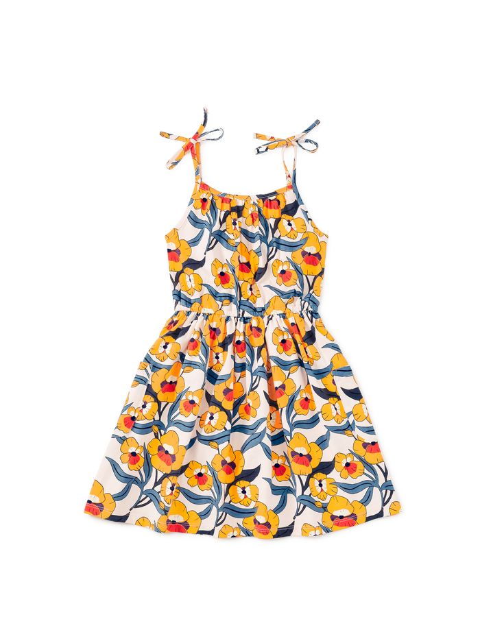 Tie Shoulder Twirl Dress