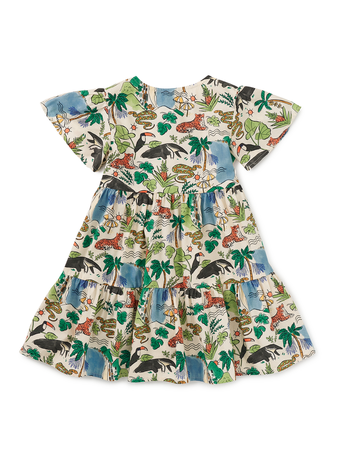 Tiered Woven Dress