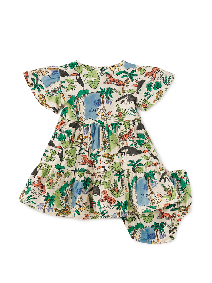 Tiered Woven Dress