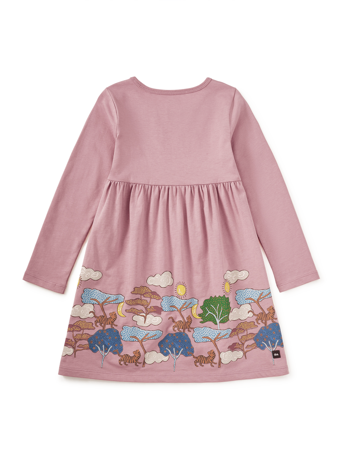 Tiger Story Skirted Dress