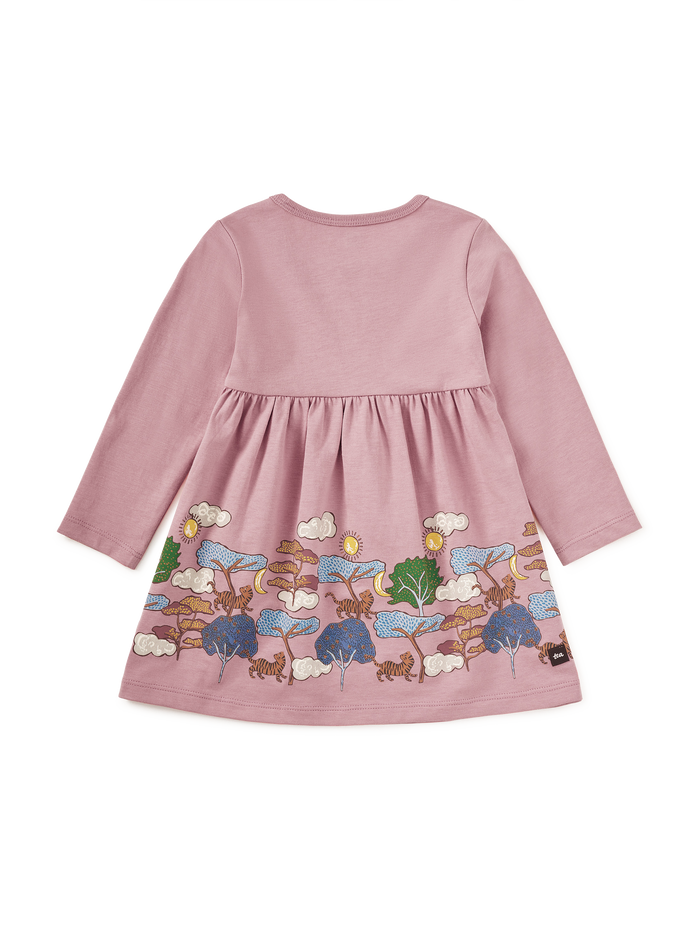 Tiger Story Skirted Dress
