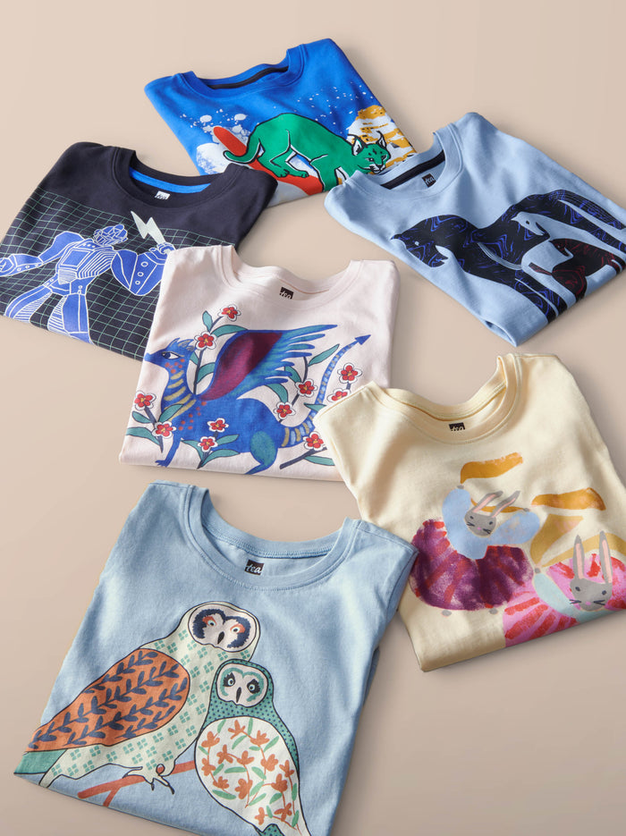 Tiled Owls Graphic Tee