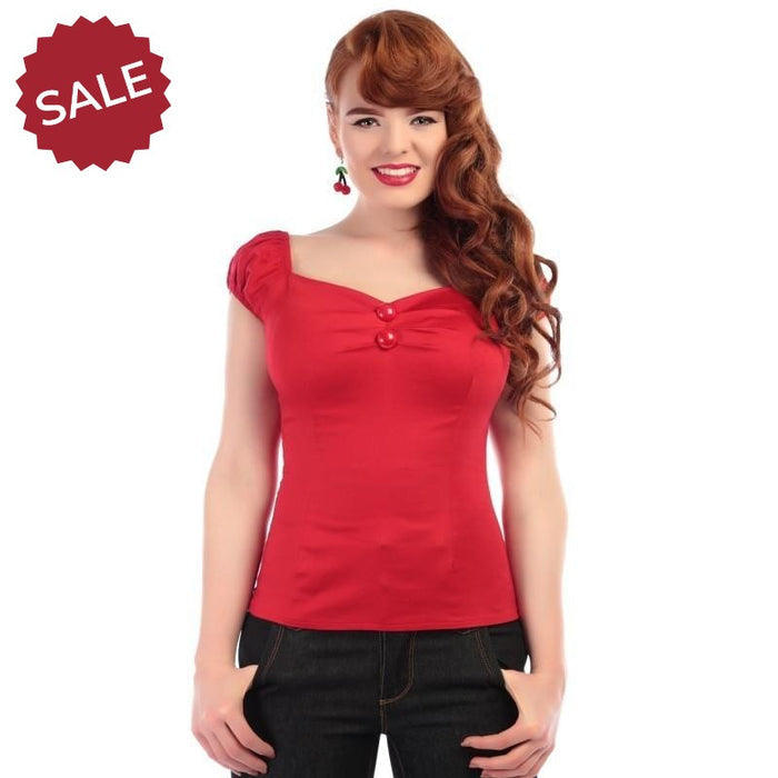 Top Dolores, Rot, Plus Size