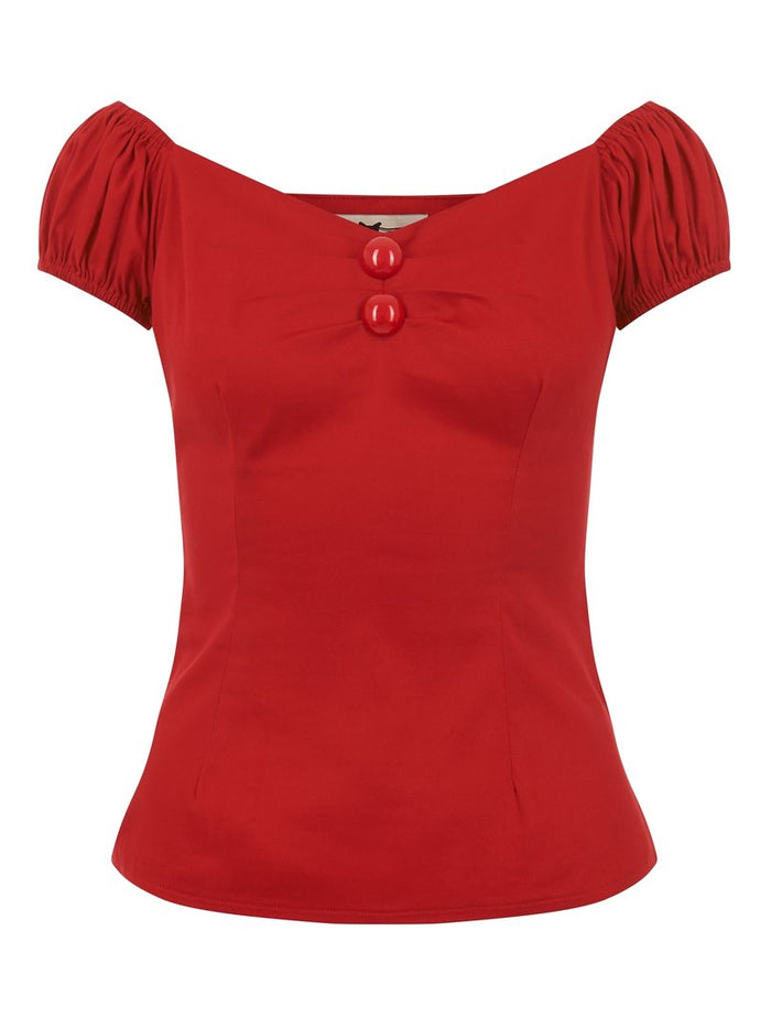 Top Dolores, Rot, Plus Size