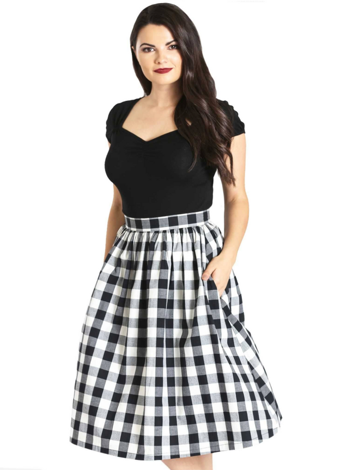 Top Mia , 50's Basic, Schwarz