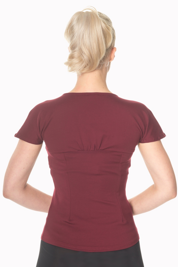 Top She Who Dares, Burgundy