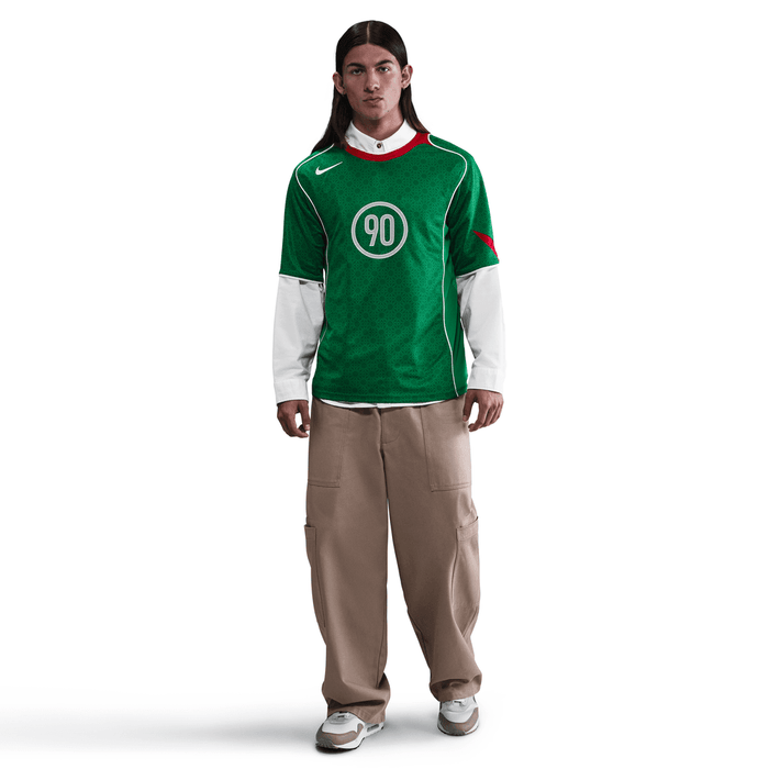 Nike Total 90 Dri-Fit Soccer Jersey Classic Green Sport Red