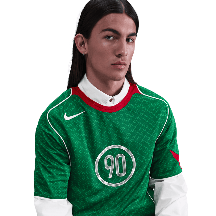 Nike Total 90 Dri-Fit Soccer Jersey Classic Green Sport Red