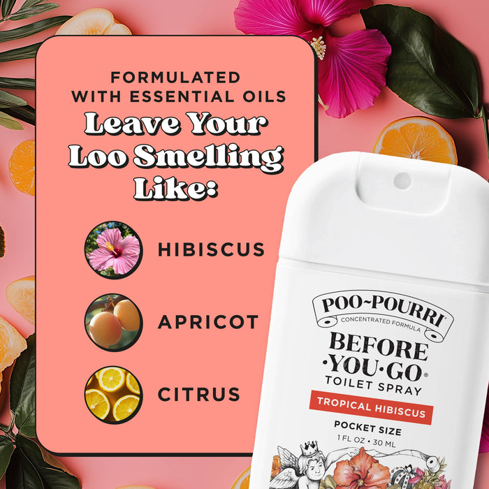 Tropical Hibiscus | Poo~Pourri  Pocket Sprayer