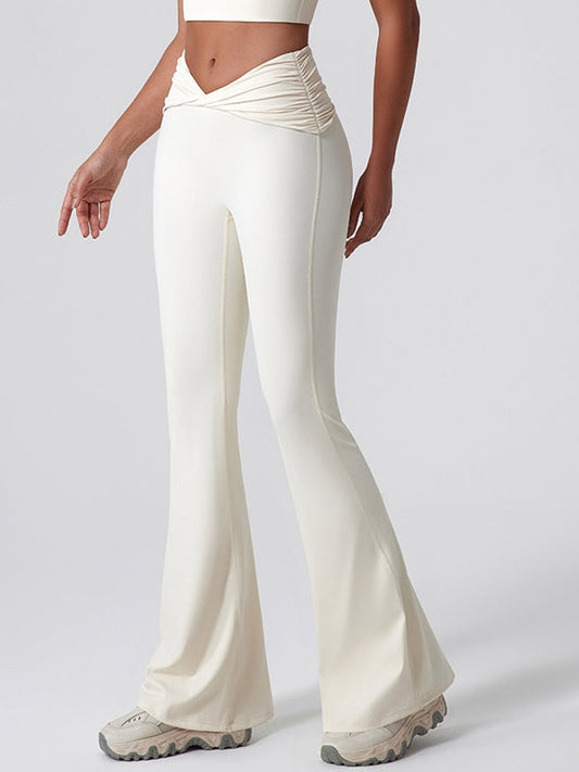 Twist Flare Hip-lift Leggings