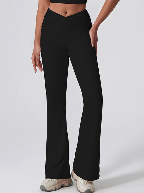 Twist Flare Hip-lift Leggings