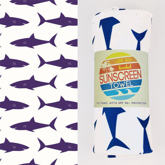 UPF50+ Sunscreen Towel w/Hood