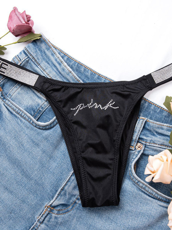 V Back Dazling Diamond Panties