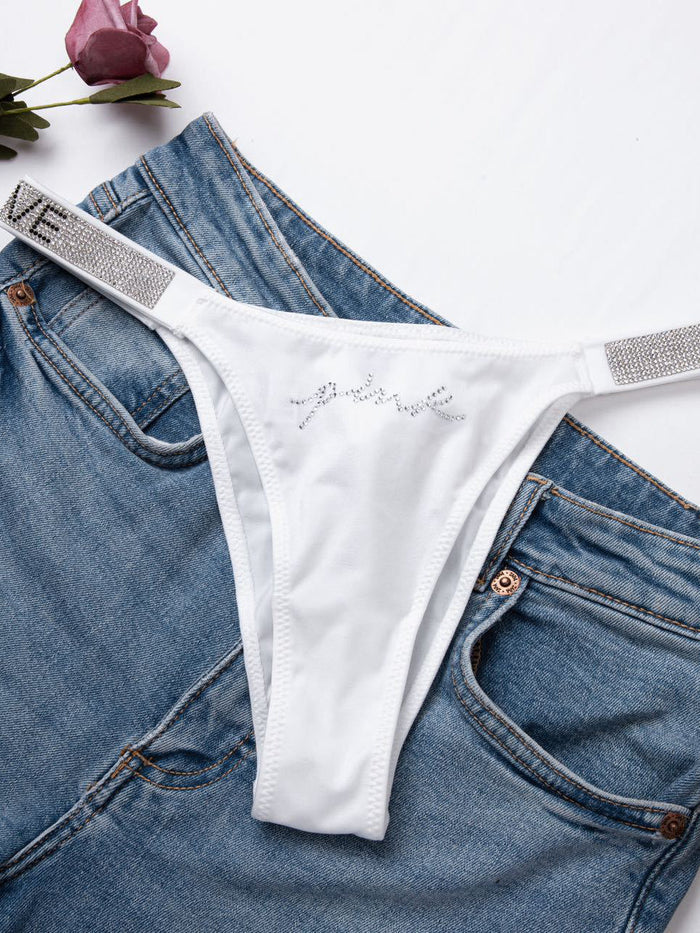 V Back Dazling Diamond Panties