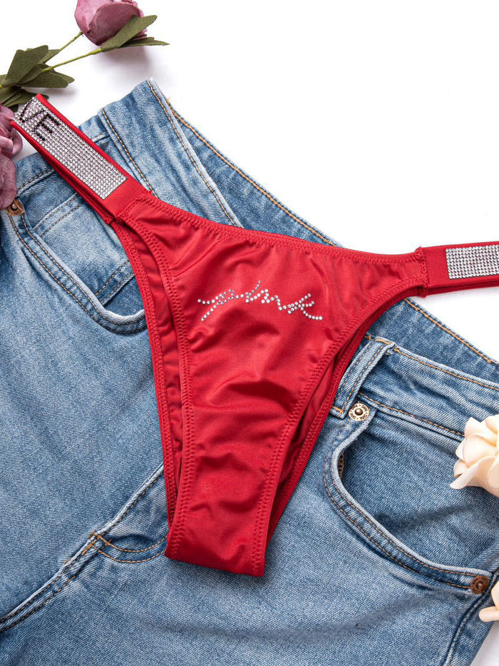 V Back Dazling Diamond Panties