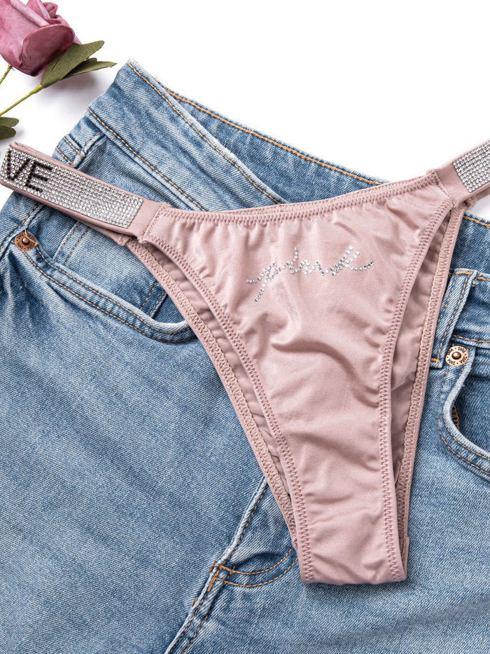 V Back Dazling Diamond Panties