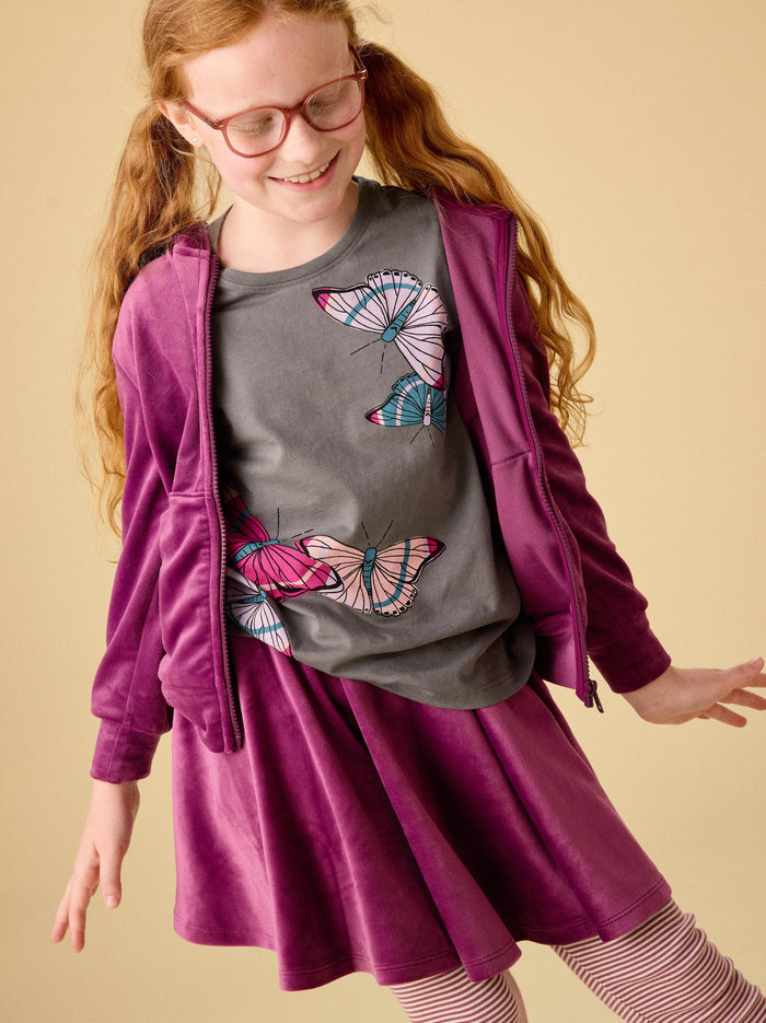 Velour Twirl Skirt