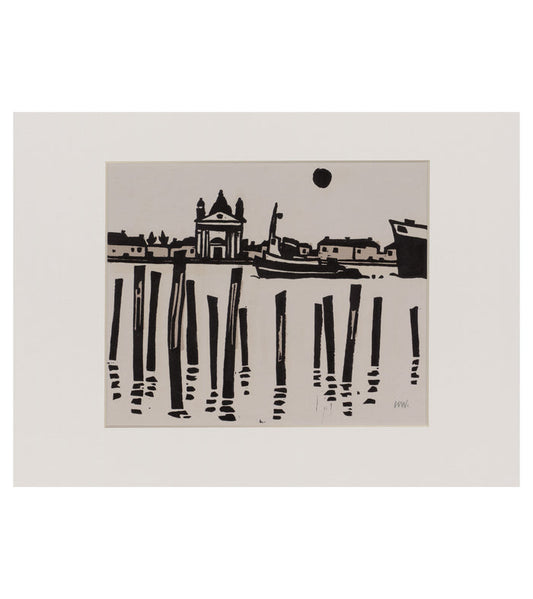 Venice - Sir Kyffin Williams Mounted Print