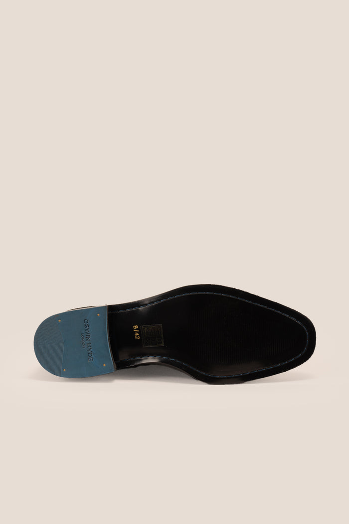 Vinnie Black Suede Chelsea Boots | Oswin Hyde