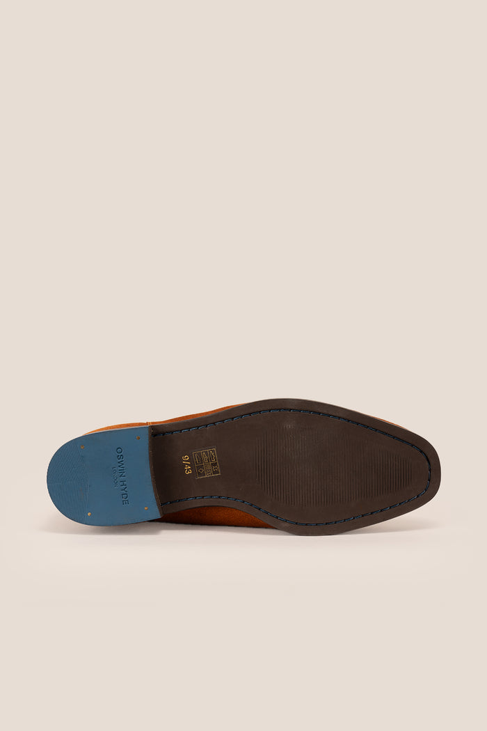 Vinnie Rust Suede Chelsea Boots | Oswin Hyde