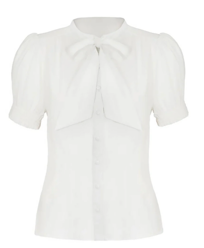 Vintage Schluppenbluse Turner, Ivory