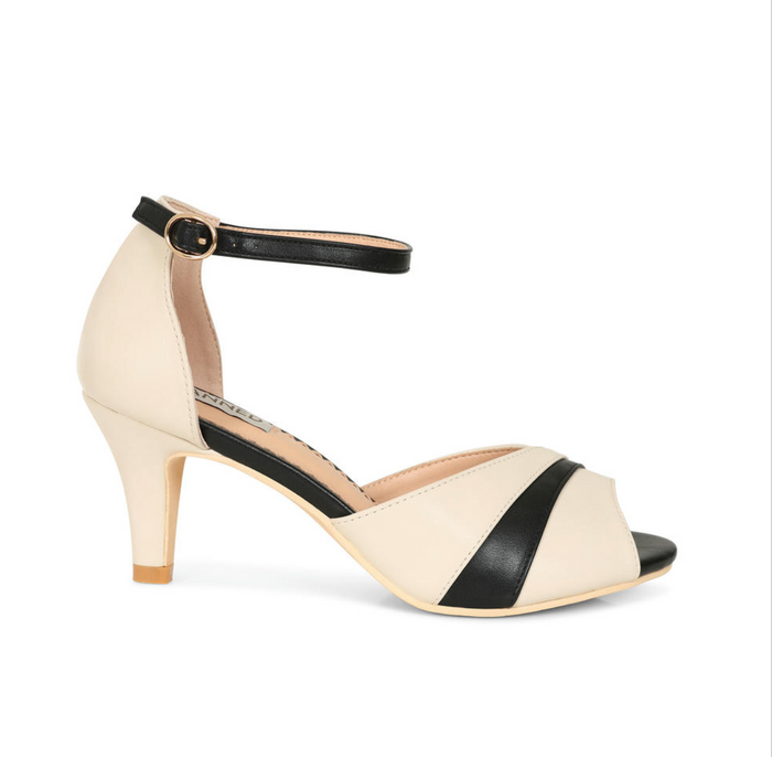 Vintage Schuh April Dazzle, Creme