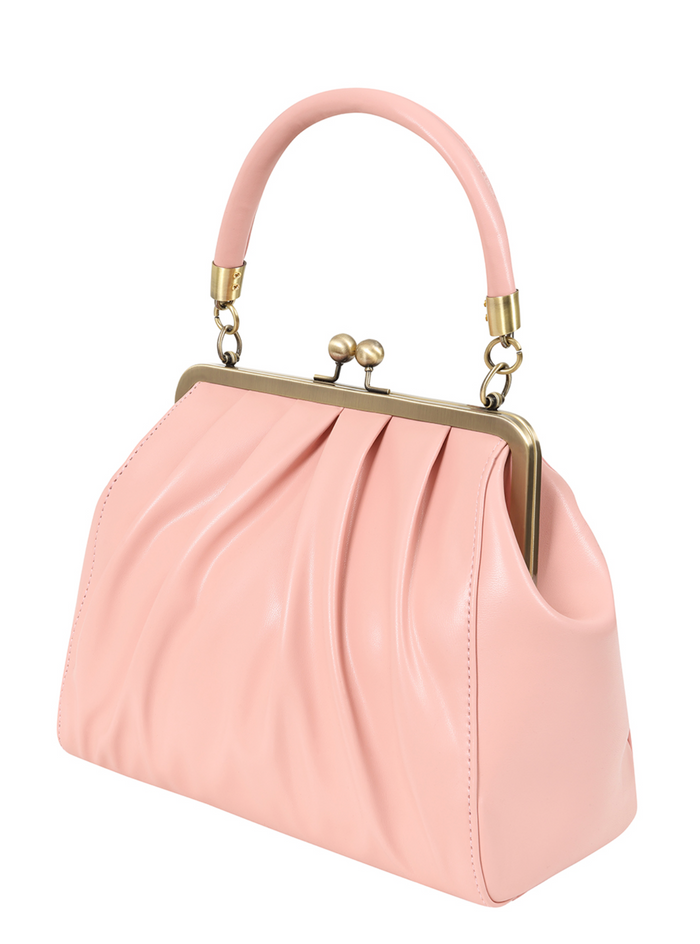 Vintage Tasche mit Schultergurt , Scarlett Frame , Rosa