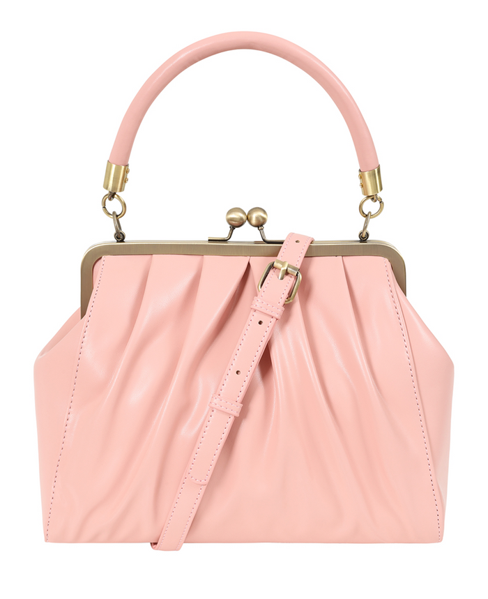 Vintage Tasche mit Schultergurt , Scarlett Frame , Rosa