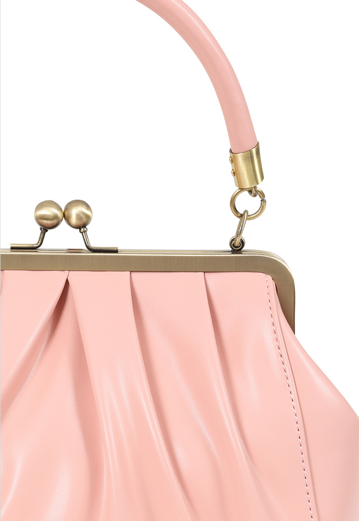Vintage Tasche mit Schultergurt , Scarlett Frame , Rosa