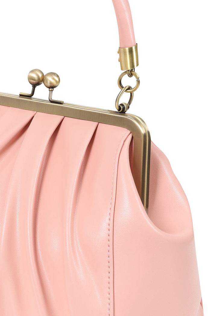 Vintage Tasche mit Schultergurt , Scarlett Frame , Rosa