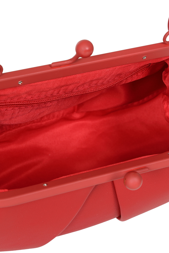 Vintage Tasche Shirley, klein mit Schultergurt, Rot