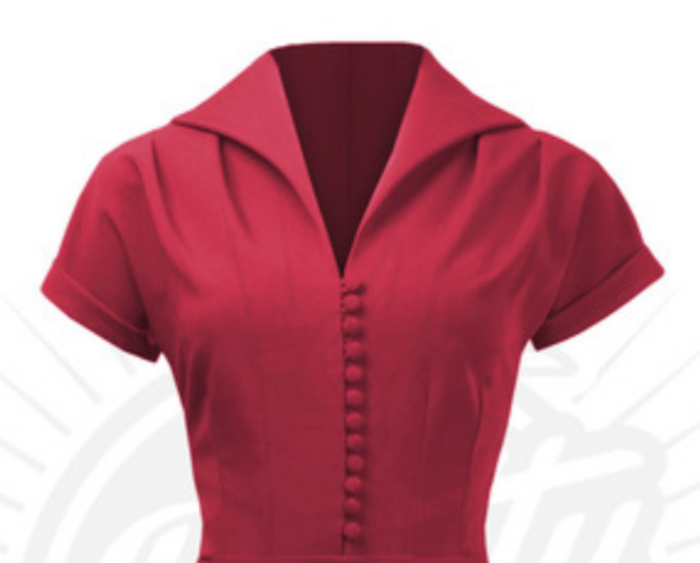 Vintagekleid Pretty Hostess, Rot