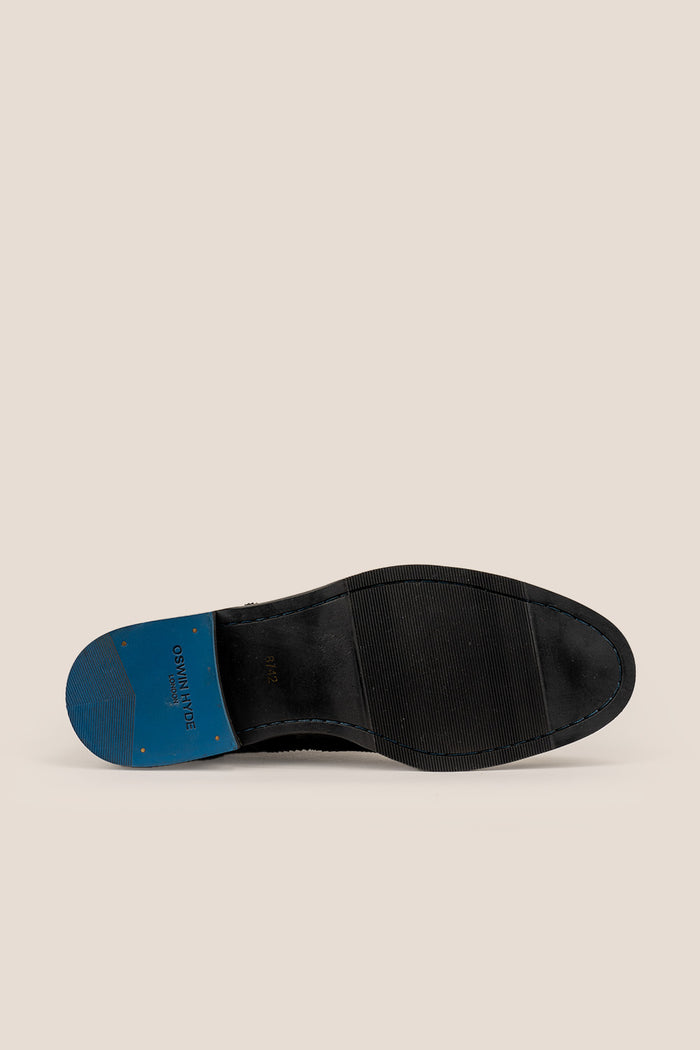 Watson black leather chukka boots for men with minimalist design and premium finish—versatile dress boots ideal for office or smart-casual wear.