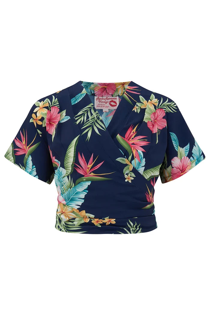 Wickelbluse Darla Honulu,navy