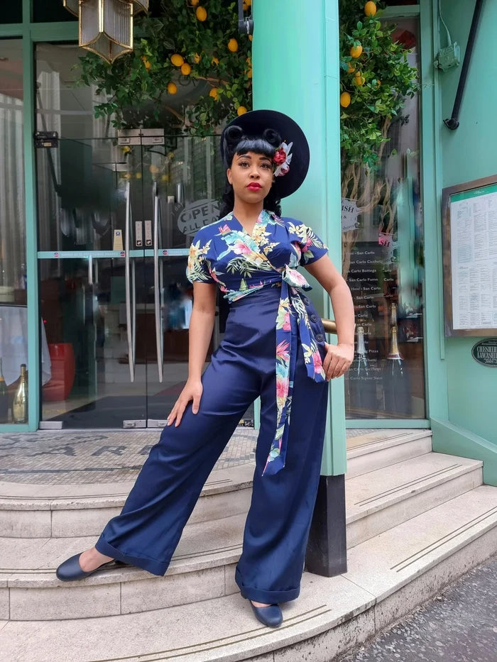 Wickelbluse Darla Honulu,navy