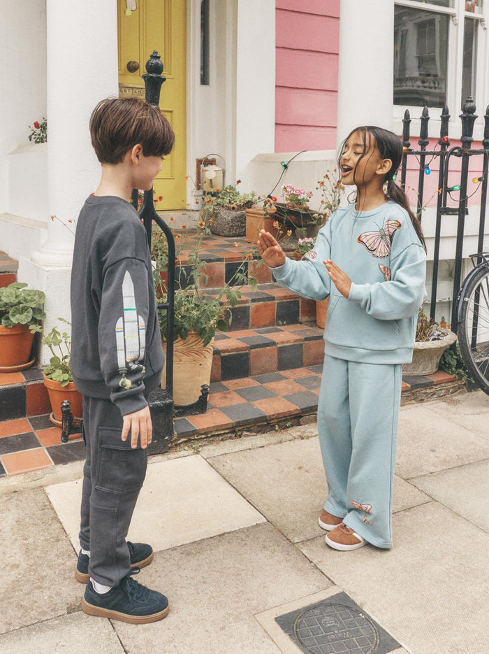 Wide Leg French Terry Pants
