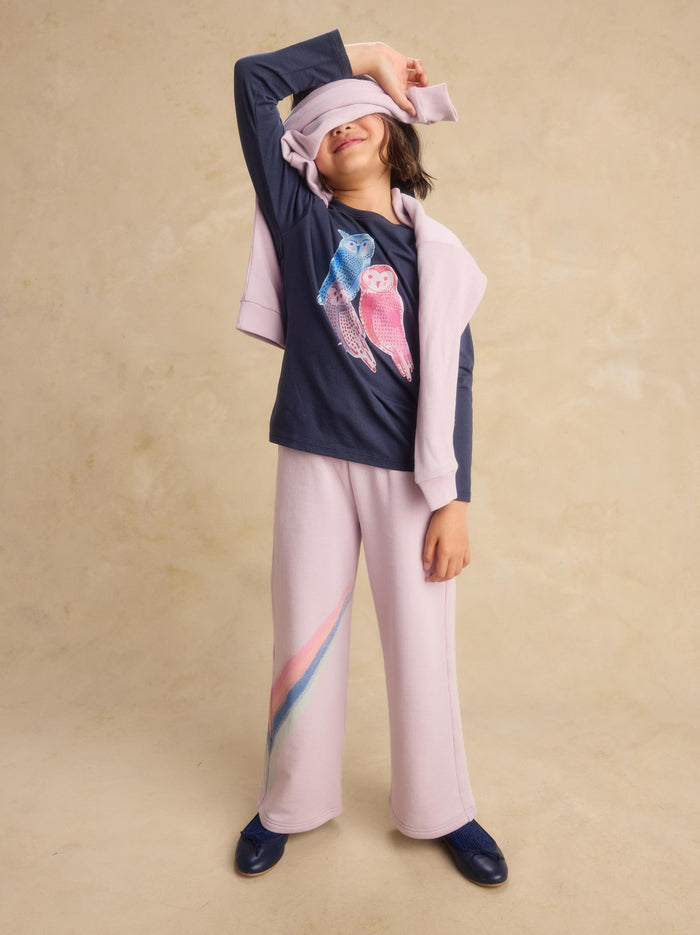 Wide Leg French Terry Pants