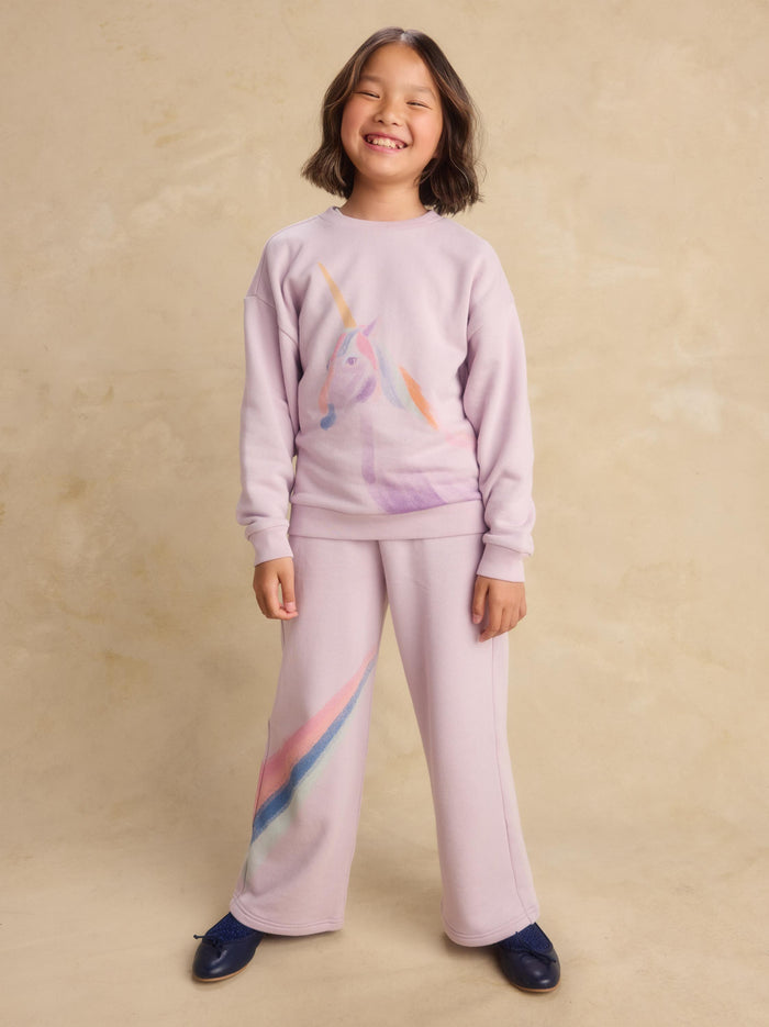 Wide Leg French Terry Pants