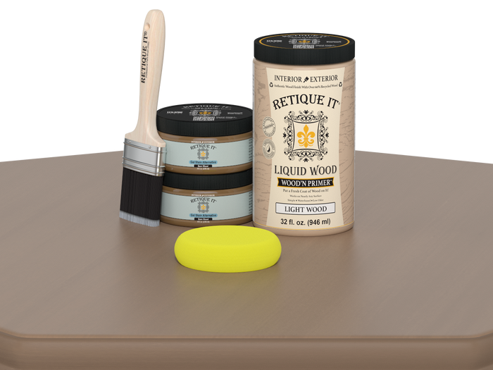 Retique It Wood'n Cabinet Kit with 12 barn wood-style doors, smooth finish, ideal for staining and cabinet remodeling.