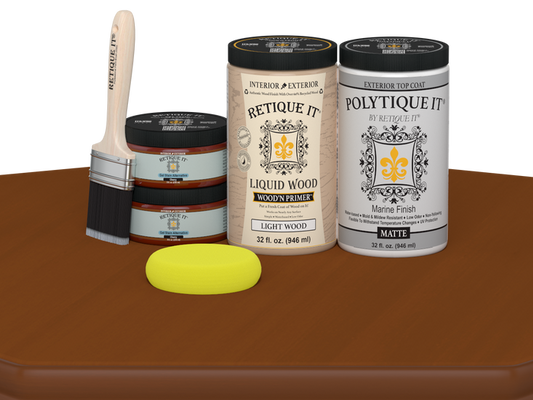 Wood'n Door Smooth Finish Kit (Double Door) - Cherry — Matte kit contents