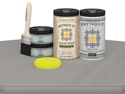 Wood'n Door Smooth Finish Kit (Double Door) - Weathered Wood — Matte kit contents