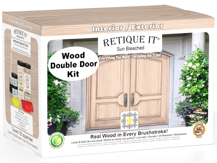 Wood'n Finish Front Door Kit (Double) - Sun Bleached — box hero