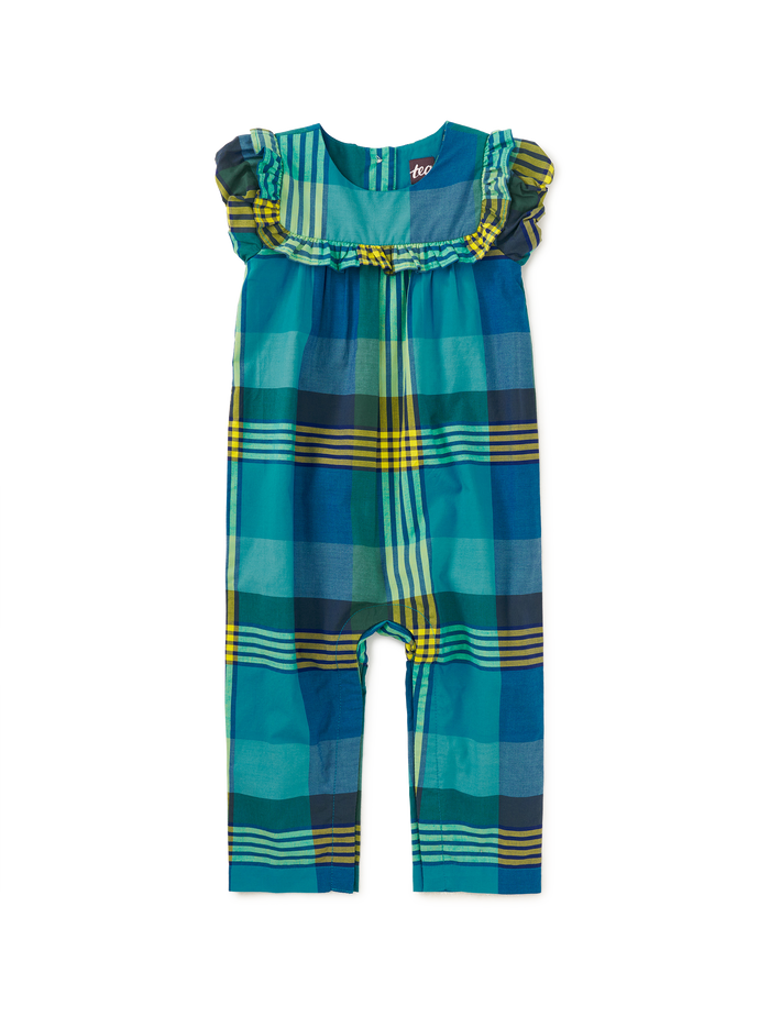 Woven Ruffle Baby Romper