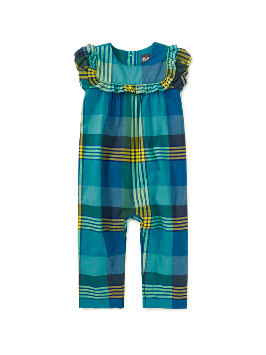 Woven Ruffle Baby Romper