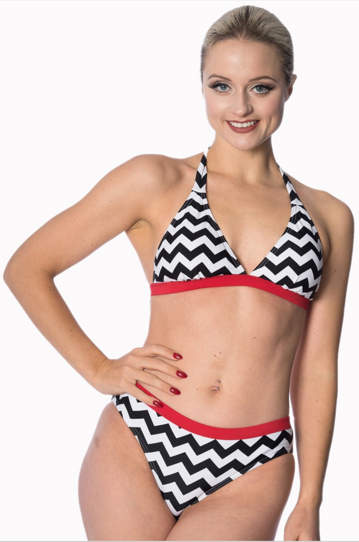 Zick-Zack-Bikini Coffee im Retro-Stil